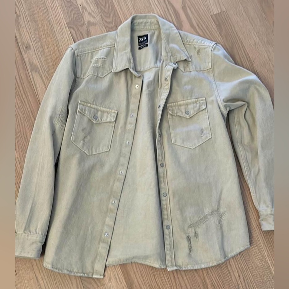 Zara men’s jean shirt/jacket size large